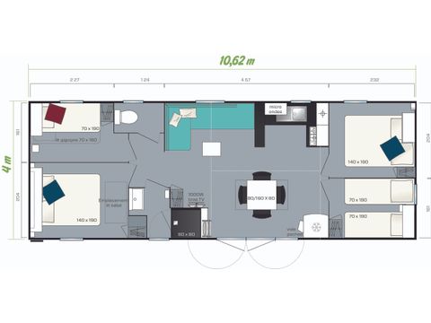 MOBILE HOME 8 people - Smala (max 4 adults)