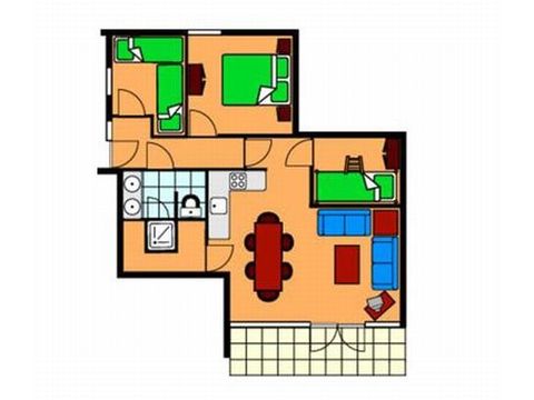 BUNGALOW 6 people - KV6