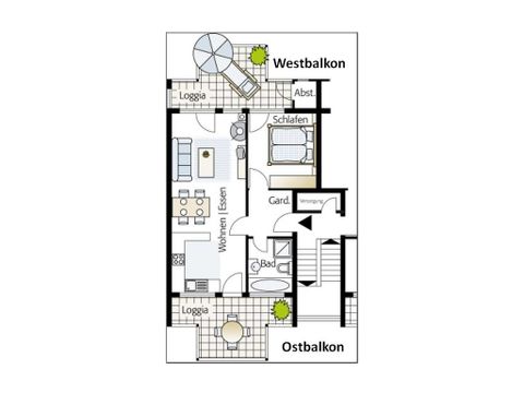 APARTMENT 2 people - Mitteldeck DMV844