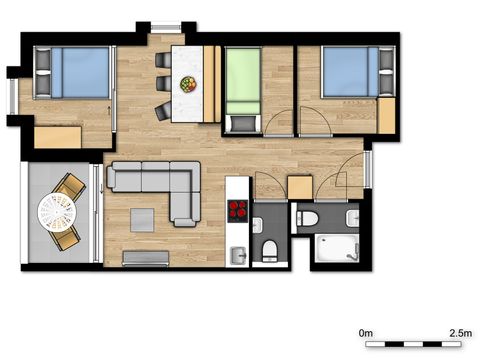 APARTMENT 6 people - Comfort | 3 Bedrooms