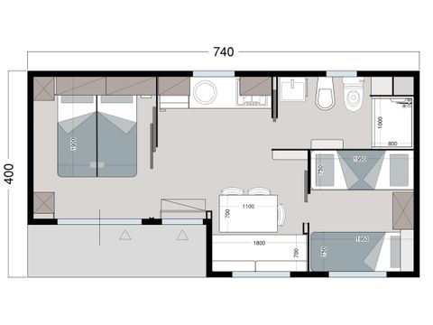 MOBILHOME 4 personnes - Ulivi